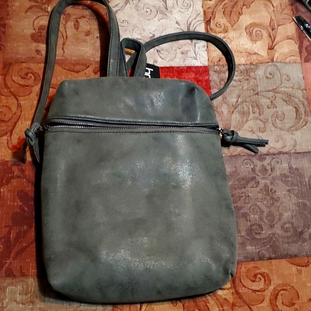BooHoo Charlotte zip detail back pack. Grey